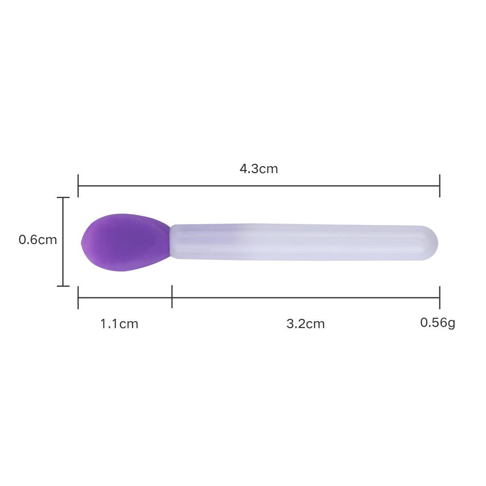 Silikonowy Pędzel do Ust z Osłonką Narzędzie do Makijażu oczu do Rozcierania Błyszczyka