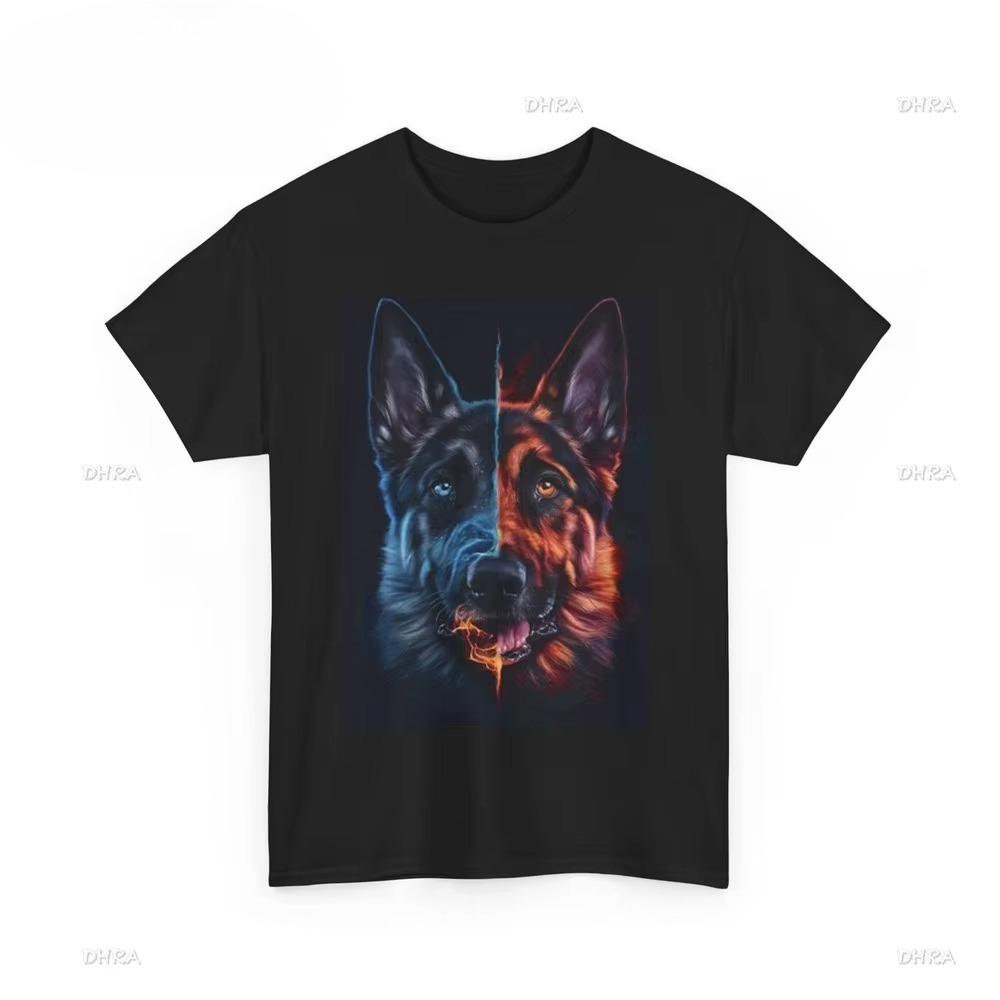 GerUNISEX Shepard Graphic T Shirt Funny Dog Poster Unisex Heavy Cotton Tee Fresh Vintage Edgy Tees Fashion Cute Soft Shirts Bold T S