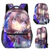 Cartoon Novelty Kpop Youthful School Bags Unisex Gacha Life Travel Bags 3D Print Oxford Waterproof Notebook Shoulder Backpacks