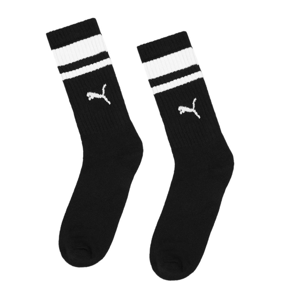 Puma CREW HERITAGE 2-PACK unisex socks black 90794401 size 43-46