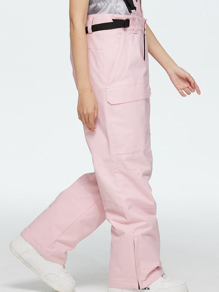 Ski Pants with Suspenders for Men & Women: Windproof, Waterproof, Warm, Thickened for Winter Snowboarding & Skiing