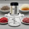 2L Electric Meat Grinder & Food Processor - Efficiently Minces Meat, Garlic Paste, and Dumpling Filling.