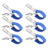 6PCS Heavy Duty Plastic Clamp Clips, Large Multipurpose Utility Clips for Laundry, Towels, Blankets, Pool Cover and Bag Sealing