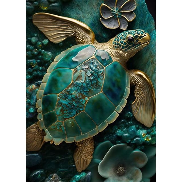 Fantasy Gorgeous Emerald Jewelry Gold Animal Prints Poster Canva Painting Modern Wall Art Picture Living Room Bedroom Home Decor