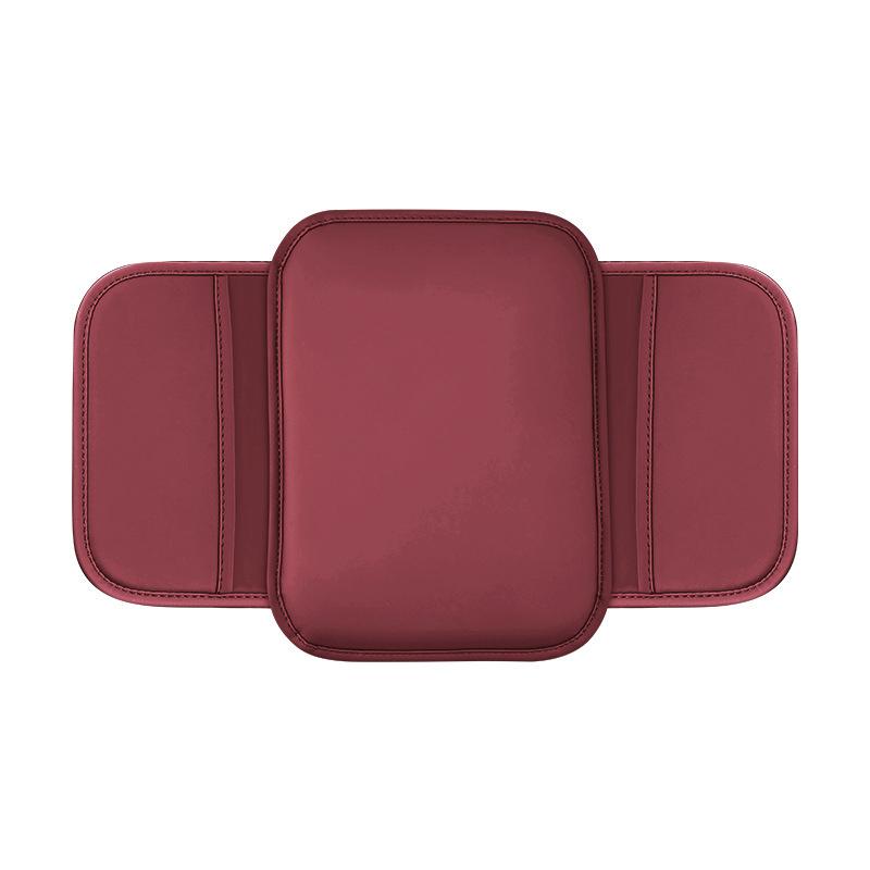

Car Center Console Protector Cover Upgraded Armrest Box Cushion Arm Rest Mat With Side Storage Pocket Pu Leather Car Accessories