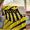 Pe?arol Football Club Emblem Blanket Outdoor Flannel Blanket for Camping, Hiking, Garden Parties, Picnic Essentials,gift for family and friends
