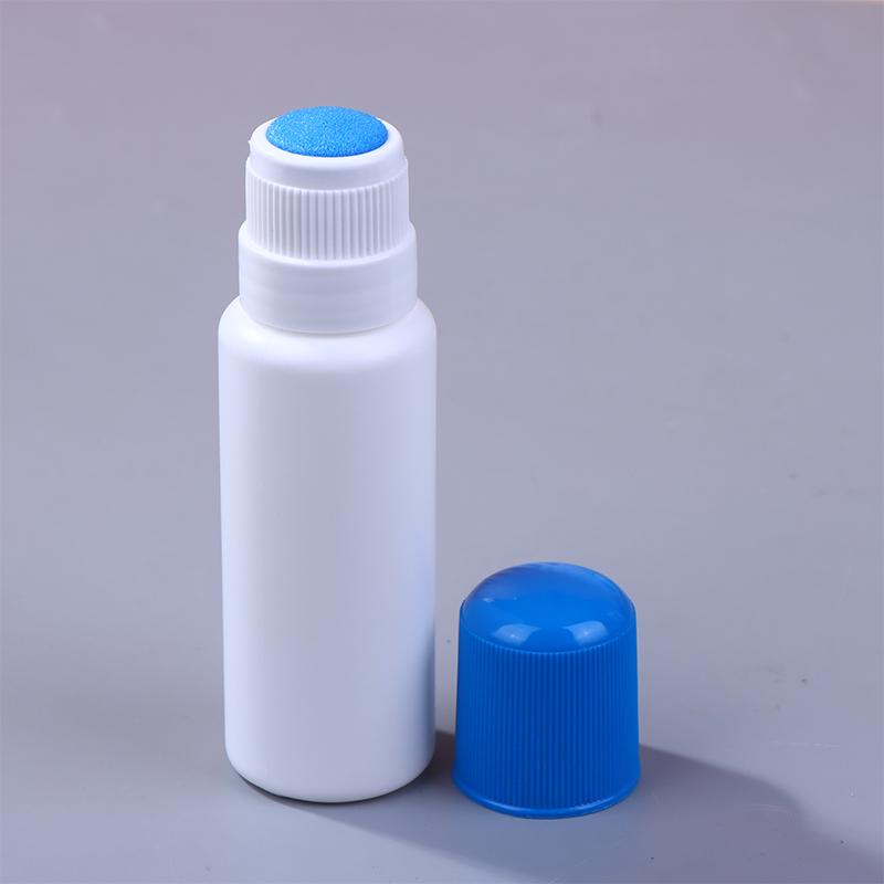 50ML Empty Smudge Bottle Liquid Applicator Sponge Head Soreness Liquid Bottle For Daub Filling Liniment Medicine Antipruritic