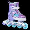 Banwei Kids' Adjustable Full-Flash Luminous Inline Skates