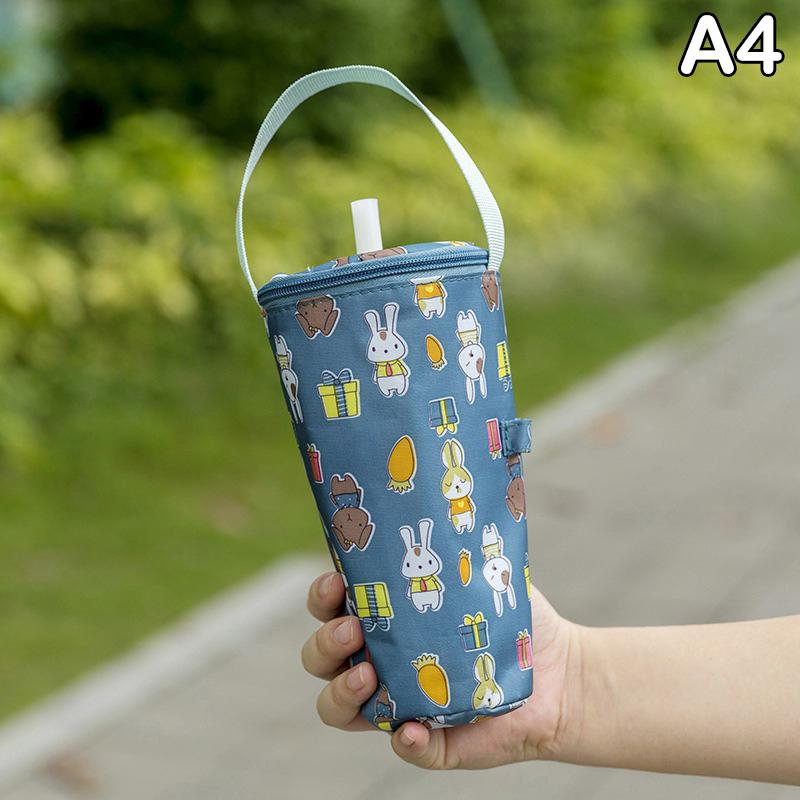 Portable Milk Tea Tote Bag Heat Preservation Bag Eco-Friendly Handbag Carrying Insulated Cup Cover Tumbler Cup Accessories