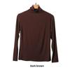 Korean Half-High Collar Slim Fit Modal T-Shirt - Long-Sleeve Solid Color Top