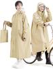 [Meetpon] Cycling Raincoat [Polyester X TPU Laminate, Highly Breathable] Women's & Men's Raincoat, Comfortable, Highly Water Resistant, Cycling Poncho