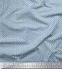 Soimoi Japan Crepe Satin Fabric Geometric Small Print Fabric by the metre 42 Inch