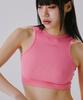 Kagamiel Basic Crop Sleeveless Pink