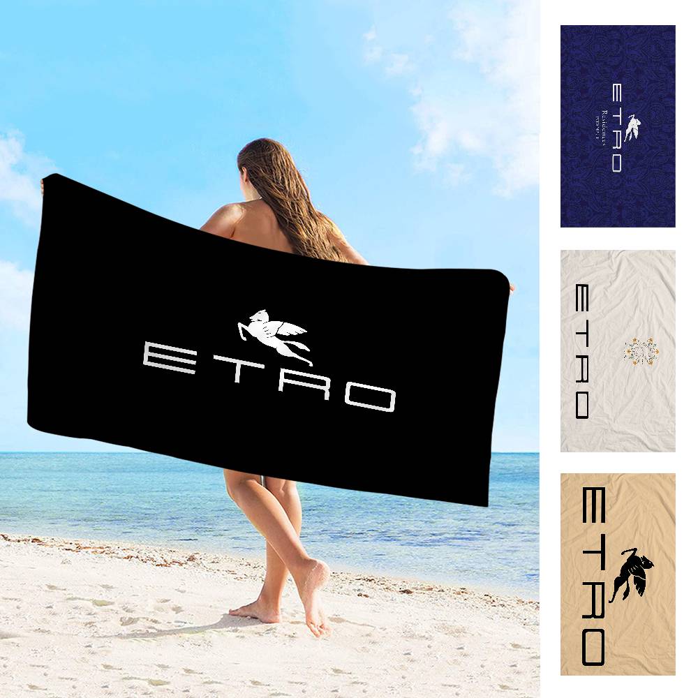 Brand E-Etro Microfiber Blanket Quick Drying Beach Towels Oversized Printing Super Absorbent Pool Towel Blanket