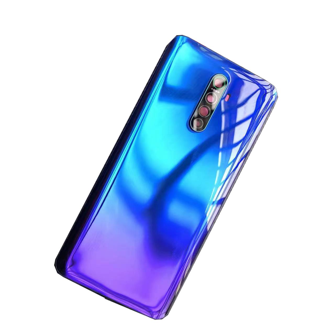 

Заднее стекло для Oppo Reno Ace, задняя крышка батарейного отсека, стеклянная дверь, задний корпус для Reno Ace PCLM10, замена задней крышки электрические фиолетовый