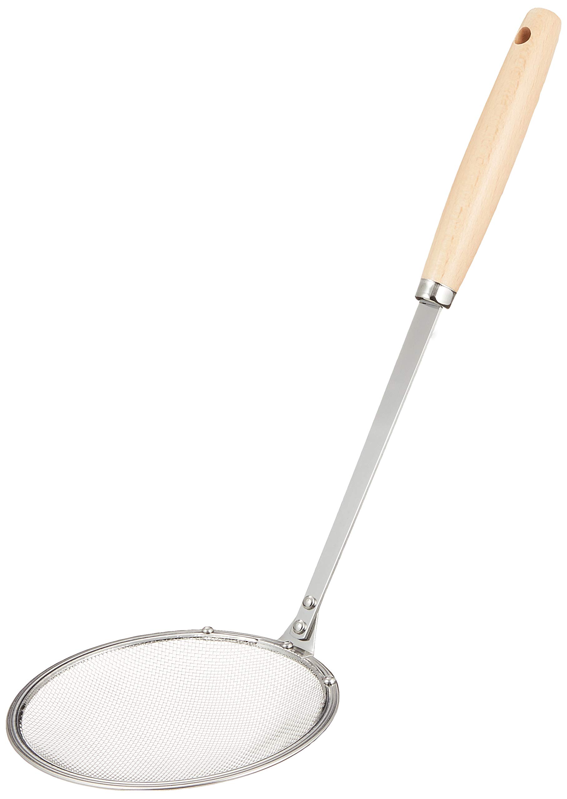 

Endo Shoji Commercial Olive Stainless Steel and Natural Made in BOL7001 Fryer, Wood, Japan,