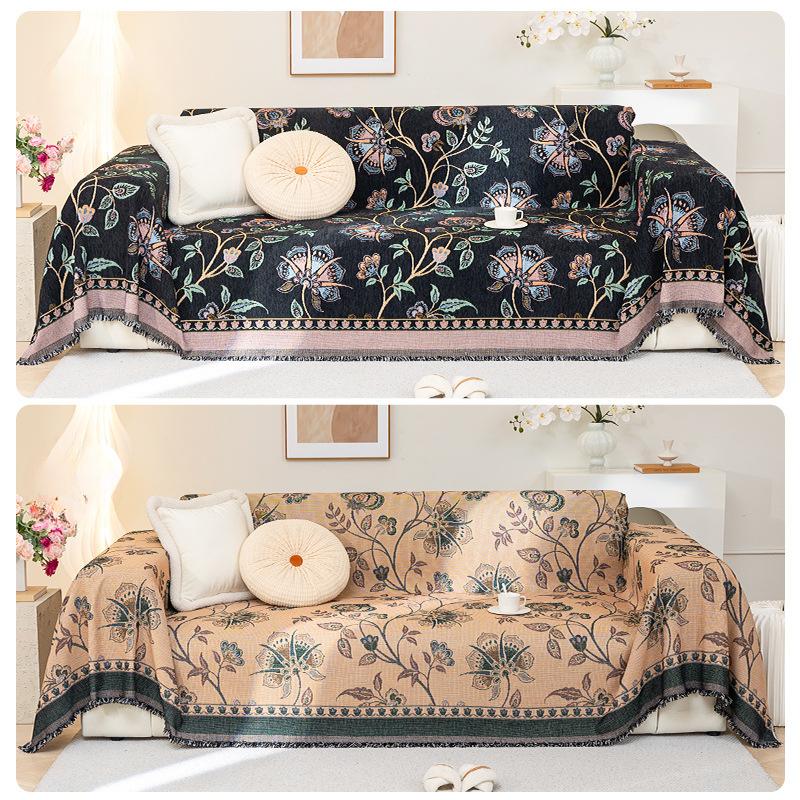 Toalla para Sofá Europeo Entry Lux Tela de Cubierta Completa de Alta Gama Antideslizante Resistente a las Manchas Cubierta Universal para Sofá Anti-Arañazos Cubierta No Adherente de Piel