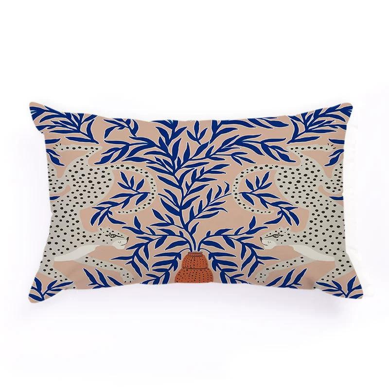 30*50cm Cartoon Leopard Pillow Cover Cute Colorful Cheetah Pattern Cushions Cover Home Car Sofa Decoration Pillowcase