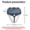 Solar LED Security Alarm Light PIR Motion Sensor Waterproof Outdoor Warning Lamp for Farm, Pond, Home, Yard, Warehouse and Villa