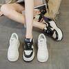 Sneakers women's shoes height increase in spring casual shoes board shoes leather thick-soled muffin shoes