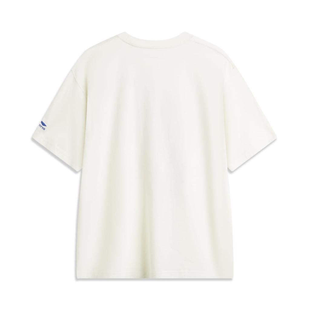Li Ning Sports Trendy Collection Disney Collaboration Collection T Shirt Men's Ecru AHSUA79-1