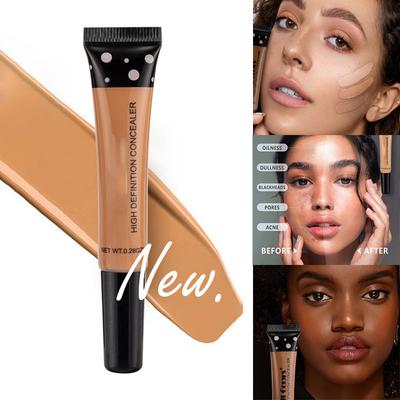 Full Cover Liquid Concealer 8 Color BB Cream Foundation Air-permeable Natural Brightening Makeup Eye Dark Circles Cream Cosmetic