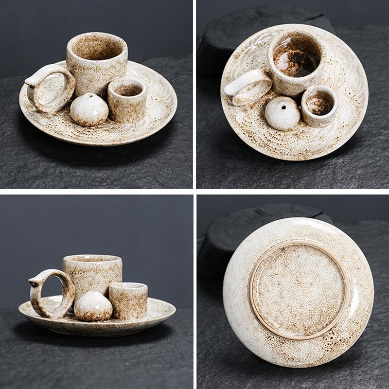 Ceramics Crafts Multipurpose Candle Holder Unique Ambience Desktop Bookshelf Incense Burner Tray Decorative Home Decoration