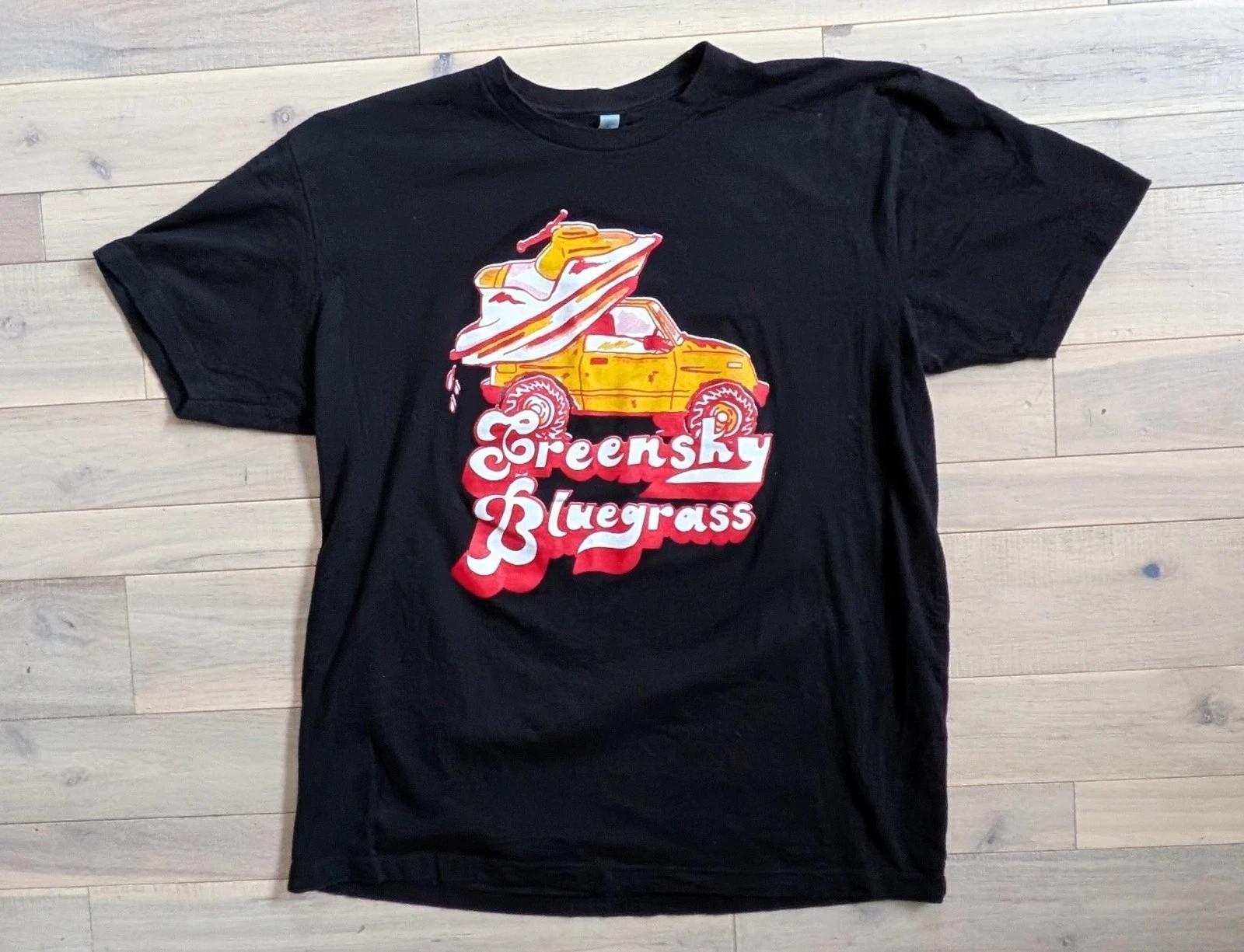 Vintage Greensky Bluegrass Summer Tour Black Concert Shirt CL698 XXXXL