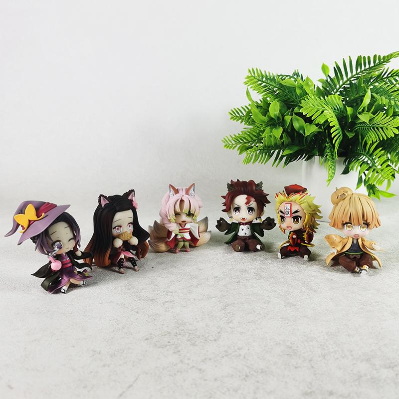New Ghost Exterminating Animation Ghost Blade Christmas 6 Tanji Lang You Beans My Wife Apricot Shoulang Doll Model Gift