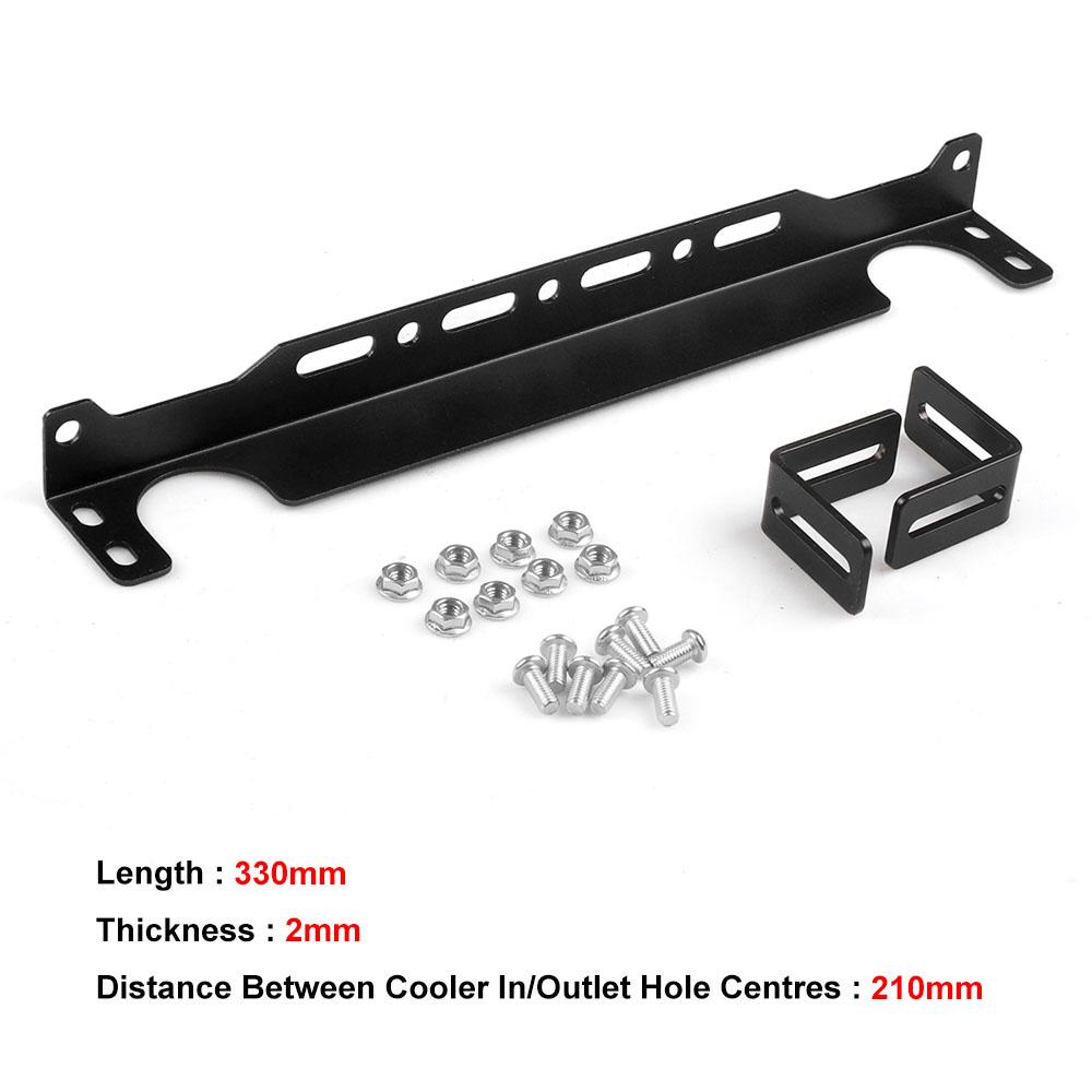 Dynoracing British Type Universal Engine Oil Cooler Mounting Bracket Kit 2mm Thickness Aluminum BX101867 чёрный