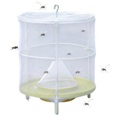 Foldable Fly Trap Cage Hanging Portable Insect Catcher Net Waterproof for Outdoor Camping Courtyard Use