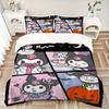 Kuromi Halloween Adventures Print 3Pcs Bedding Setduvet Cover With 2 Bedropillowcase Home Birthday Gift