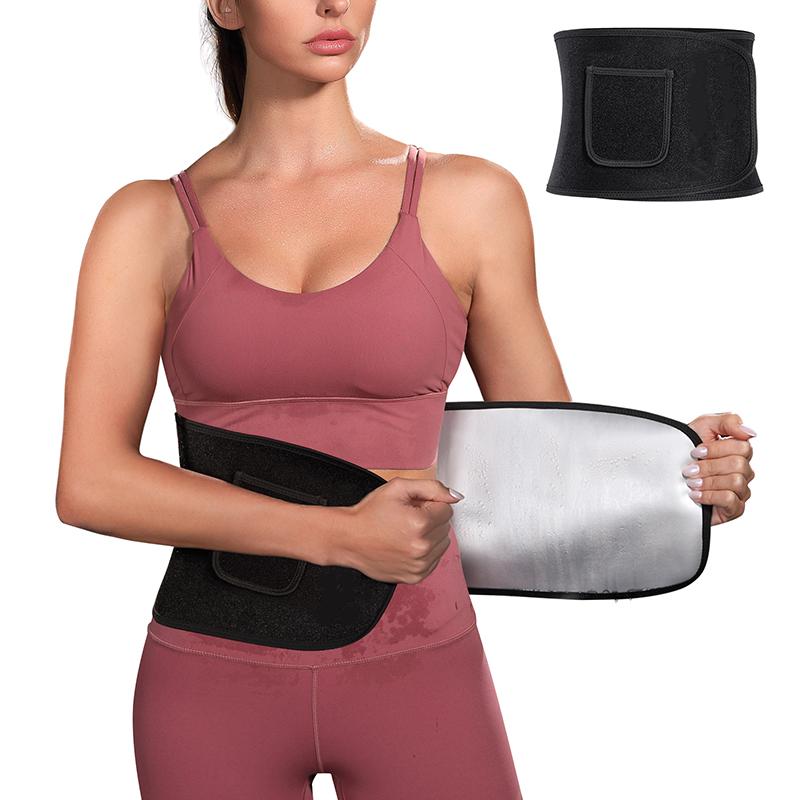 Custom logo Women Fat Burning Sauna Belt Abdominal Trainer Adjustable Waist Sweat Belt Waist Trainer Suppliers