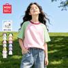 MINISO Girls' Pure Cotton Short Sleeve T-shirt