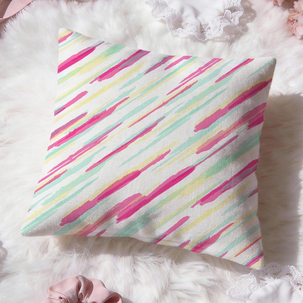 Stripes intersecting Cushion Cover Premium Comfort Reversible Pillow Cove Two in One Design for Any Room Car Interior