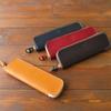 Pen leather Porco Tochigi genuine black case, brand, Rosso, tray, leather, leather, simple, men's, women's, [sokunou]