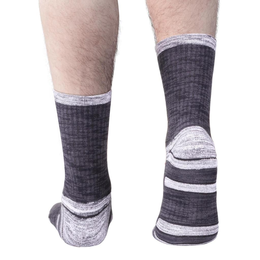 YUEDGE Thick Cotton Socks for and Sizes 5 Pairs Men's Walking, Trekking, Sports, Hiking, Work, 25-27cm,