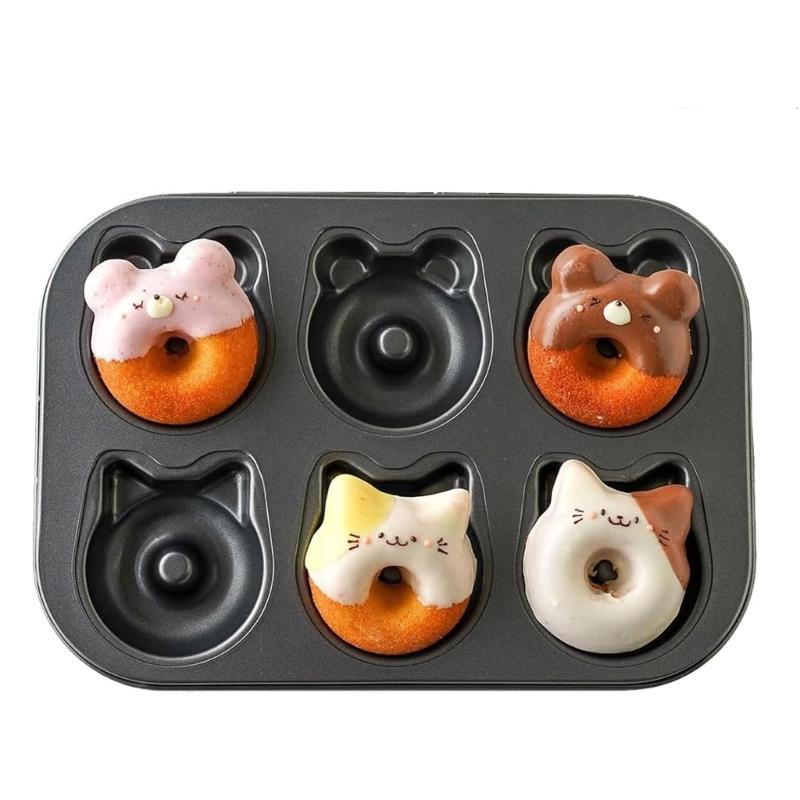 Professional Grades Carbon Steel 6 Piece Baking Sheet For Uniform Heat Conduction Mess Release Cleaning 3D Multi Molds