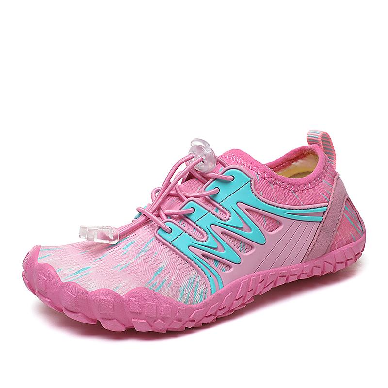 Breathable Children Wading Shoes Quick Drying Beach Water Sports Shoes Kids Non-slip Aqua Sneakers for Swimming Surfing Boating EU:26