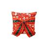 Bow Design Christmas Pillow Cover Snowflake Xmas Tree Pillowslip Sofa Pillow Cover  Holiday Cushion