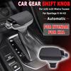 Carbon / Wood / Black Automatic AT Gear Shift Knob Lever Shifter Head For Hyundai Ix35 Ix25 Mistra Tucson Kia Sportage R K4 K3