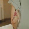 Beautiful Cherry Blossom Tattoo Sticker Simple Arm Tattoo Sticker