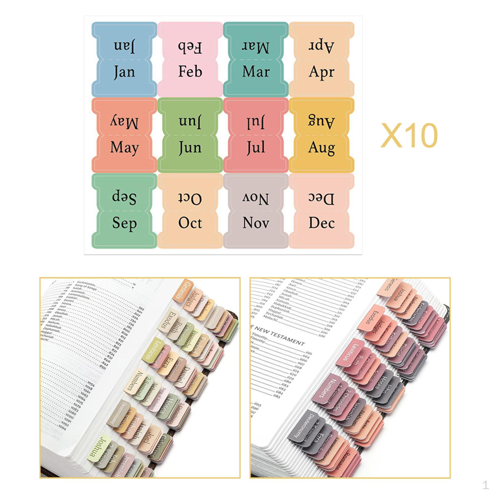 

10 листов индексных вкладок этикетки библейские книжные вкладки маркеры страниц планировщик липкие заметки для дневника школа
