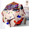 1pc Outdoor Umbrella with Anime Character Design - Automatic Opening/Closing, Portable 3-Fold Design, 8-Rib Iron Frame - Perfect Gift for Fans, T
