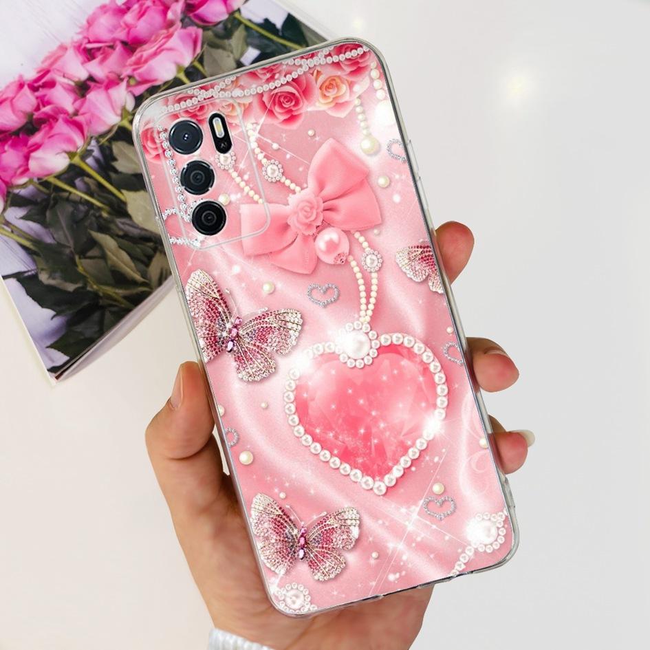For OPPO A54S Case CPH2273 Back Cover Luxury Marble Cartoon Soft Silicone Phone Case For OPPO A16 CPH2269 A16S CPH2271 Funda New