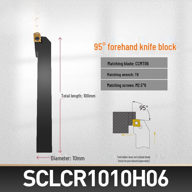 CNC Lathe 95° External Turning Tool Holder for SCLCR06/09 with CCMT Inserts