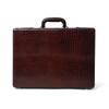 Executive Croco Leather Briefcase/Suitcase- Brown For Men & Women