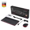 Perixx Mini Keyboard and Mouse Set USB Black Wired English Layout PERIDUO-212BUS