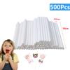 20-1500Pcs Solid Core White Paper Lollipop Sticks for Party Dining Chocolate Sugar Candy Lolly Pop Sucker Sticks Cake Pop Stick