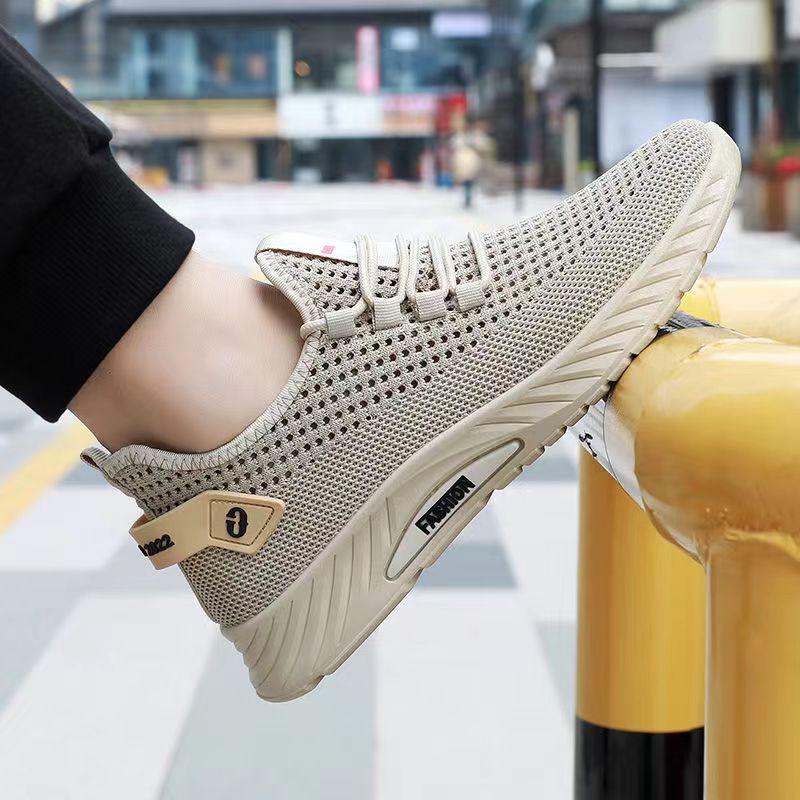 Men's Summer Mesh Shoes Single Shoes Breathable Mesh Surface Casual and Lightweight Sports Shoes